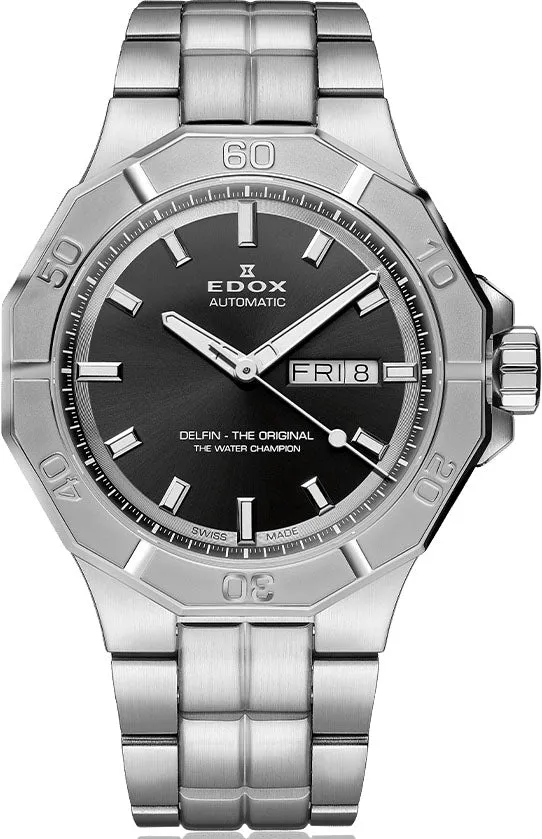 Edox Delfin The Original Day Date Watch sold by C.W. Sellors