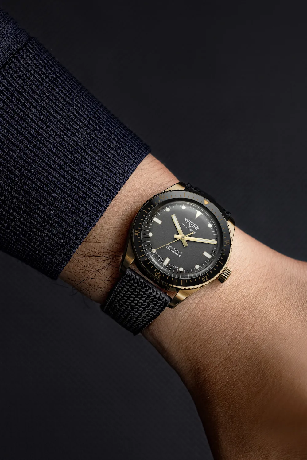 Vulcain Skindiver Nautique Bronze Grey Watch sold by C.W. Sellors product image thumbnail 3