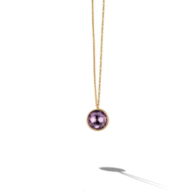 Marco Bicego Jaipur 18ct Yellow Gold Amethyst Necklace D sold by C.W. Sellors