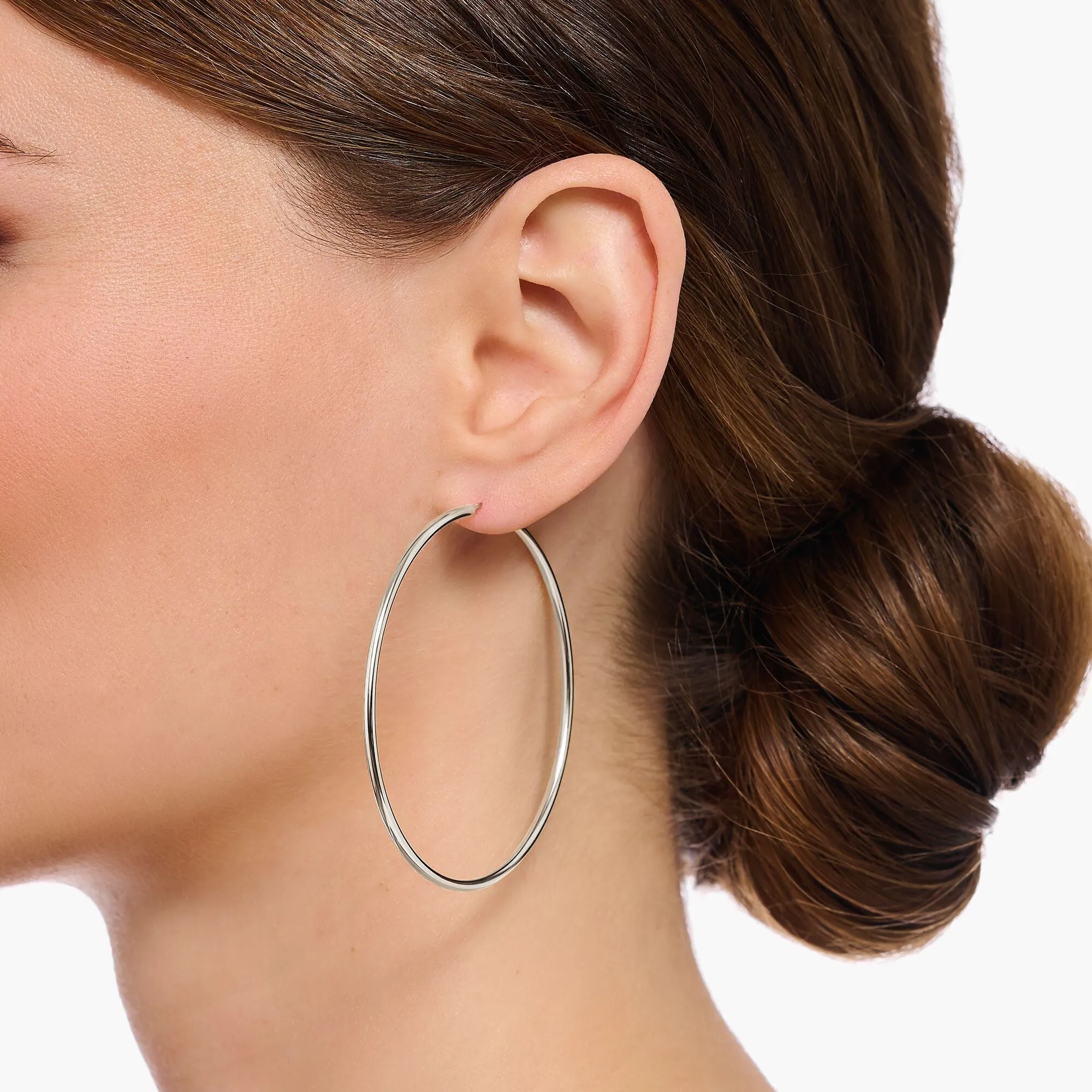 Thomas Sabo Sterling Silver Large Hoop Earrings sold by C.W. Sellors product image thumbnail 2