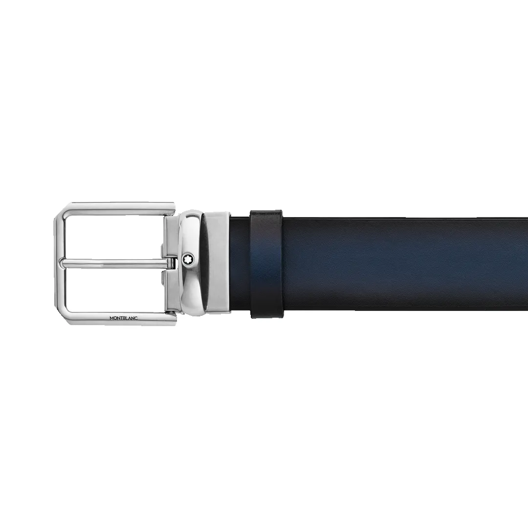 Montblanc 35mm Leather Pin Buckle Belt Blue D sold by C.W. Sellors product image thumbnail 2