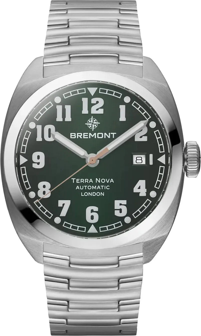 Bremont Terra Nova 40.5 Date Green Bracelet Watch sold by C.W. Sellors