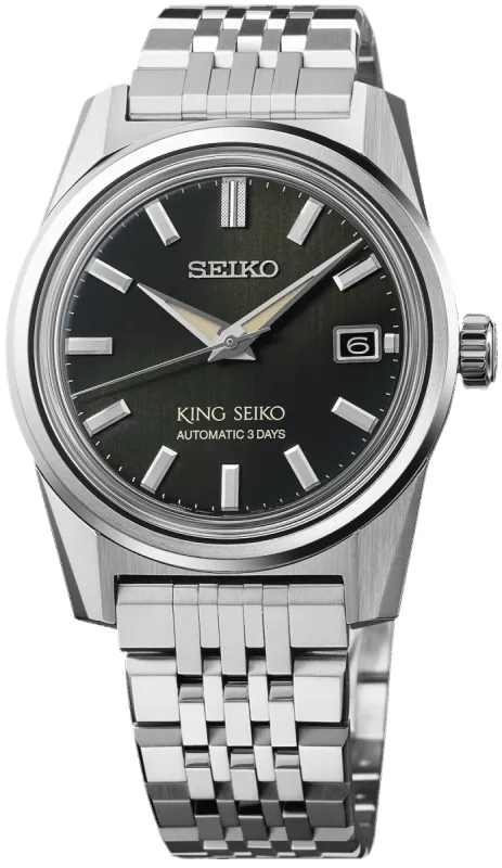 King Seiko KSK Olive Suede 6R 3 Day Power Reserve made by C.W. Sellors