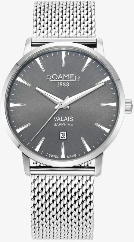 Roamer Valais Grey Gents Watch sold by C.W. Sellors