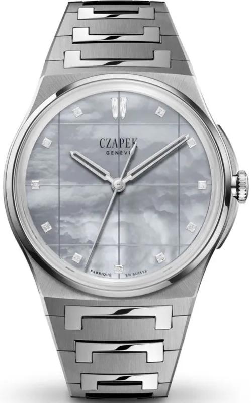 Czapek Antarctique S La Carte des Nuages Stromy Grey Watch made by C.W. Sellors