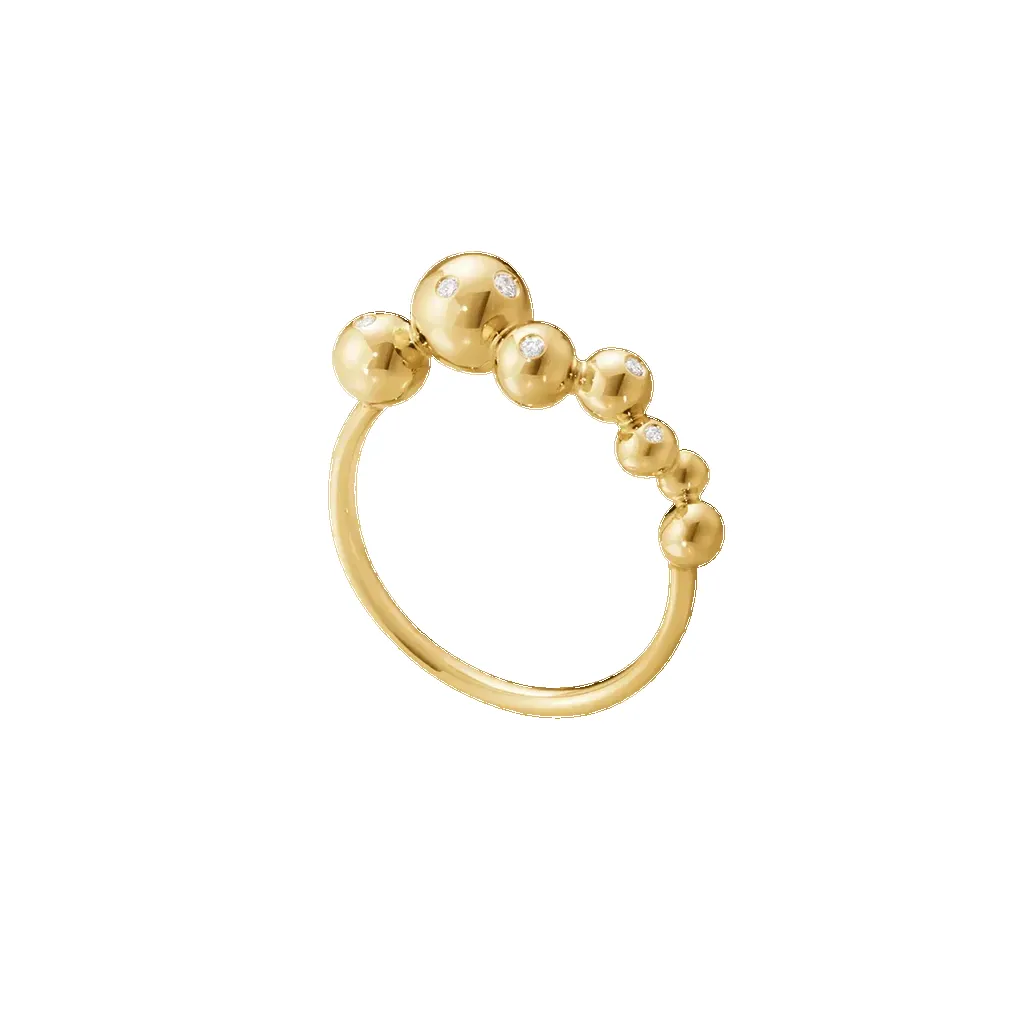 Georg Jensen Moonlight Grapes 18ct Yellow Gold Ring sold by C.W. Sellors