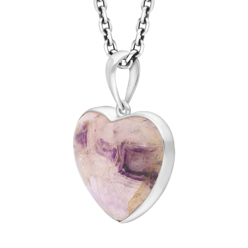 Sterling Silver Blue John Heart Pendant Necklace D sold by C.W. Sellors product image thumbnail 2