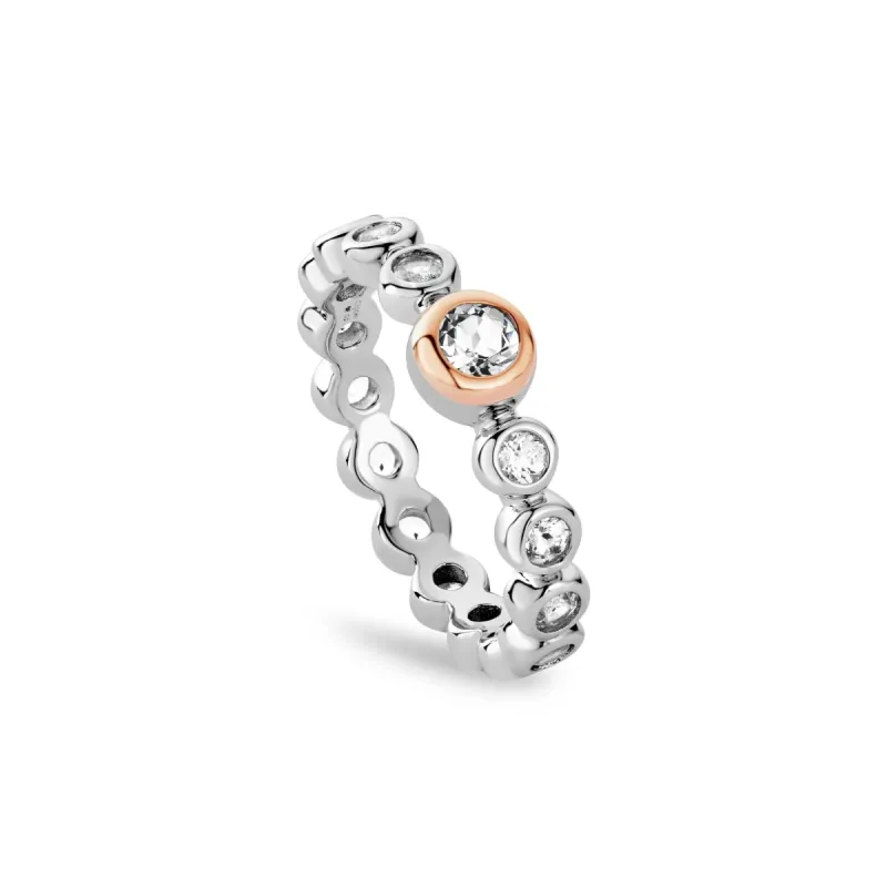 Clogau Celebration Silver Tennis Ring sold by C.W. Sellors