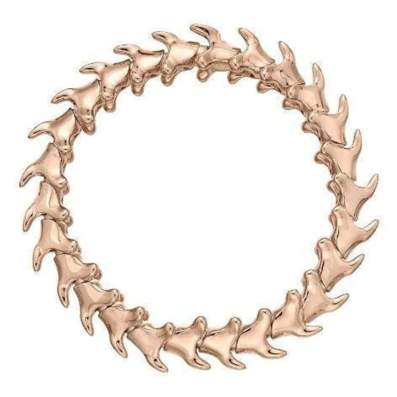 Shaun Leane Serpent Trace 18ct Rose Gold Plated Sterling Silver Wide Bracelet D sold by C.W. Sellors