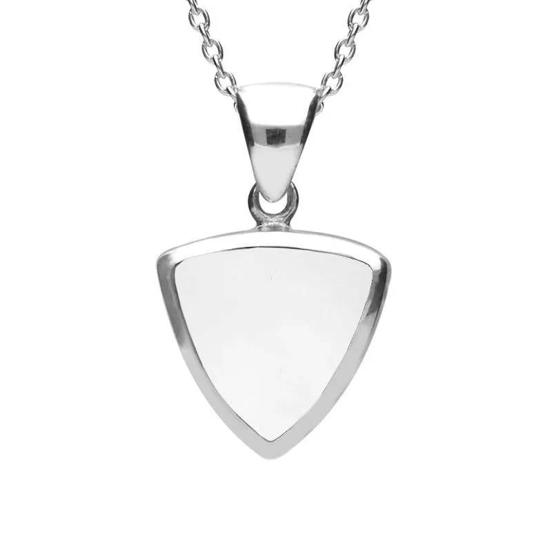 Sterling Silver Bauxite Curved Triangle Necklace sold by C.W. Sellors
