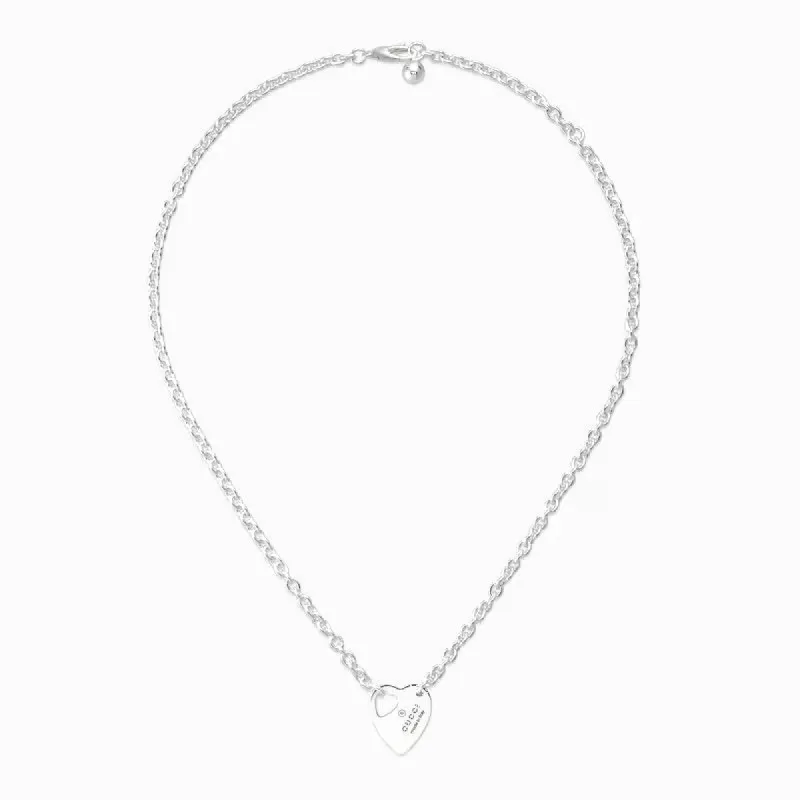 Gucci Trademark Sterling Silver Necklace sold by C.W. Sellors