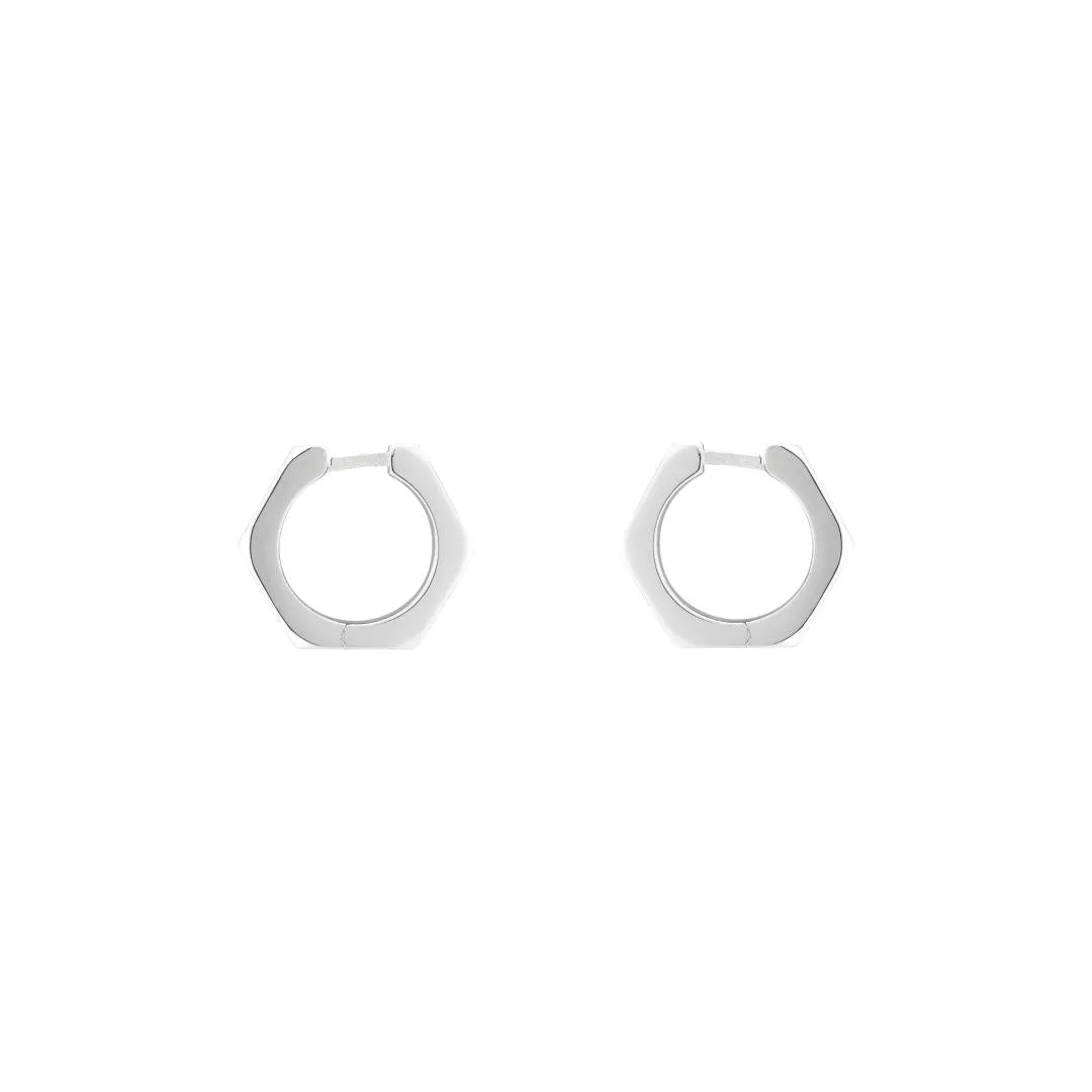 Gucci Trademark Sterling Silver Hoop Earrings sold by C.W. Sellors product image thumbnail 2
