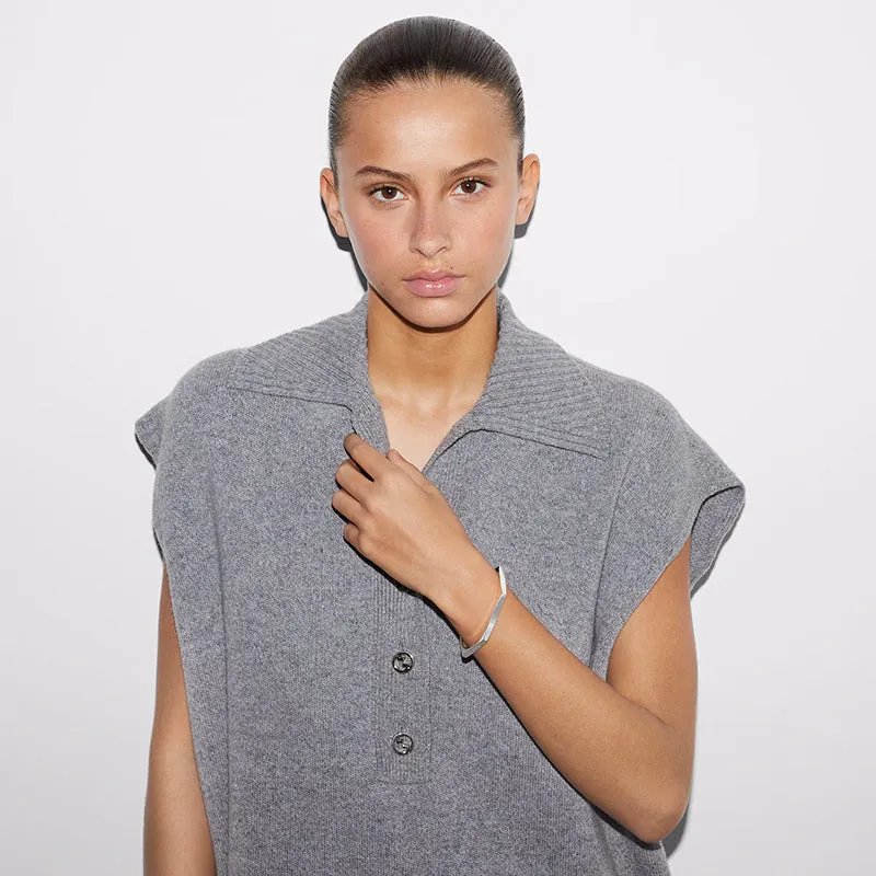 Gucci Trademark Sterling Silver Geometric Cuff Bracelet sold by C.W. Sellors product image thumbnail 2