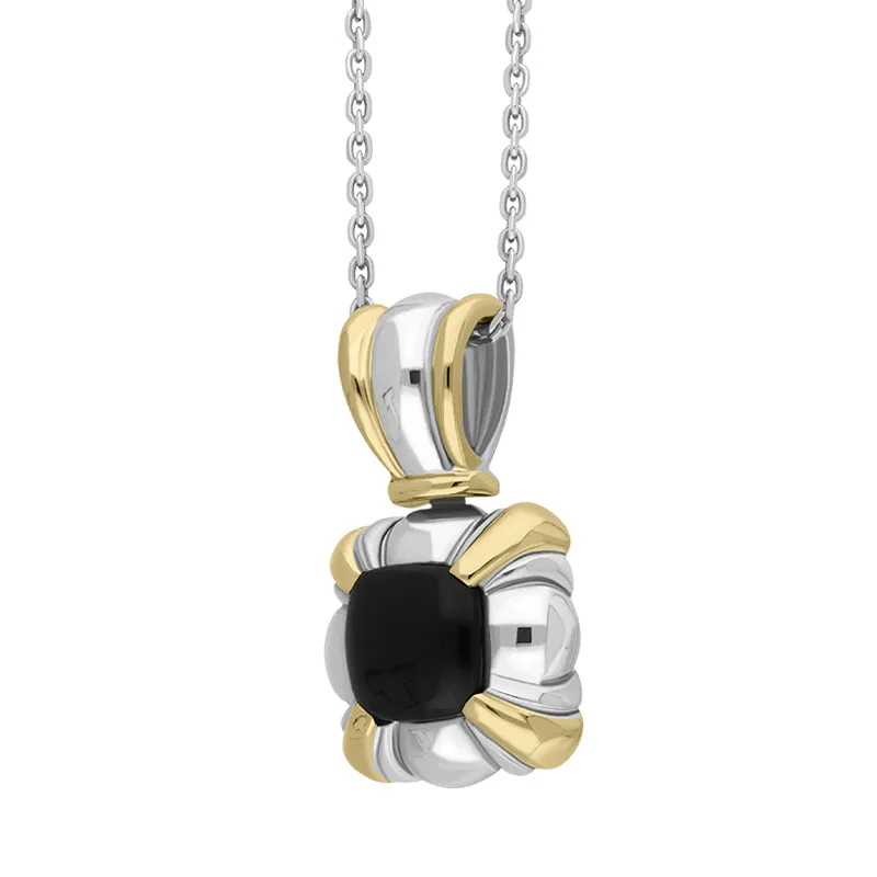 Sterling Silver Whitby Jet Square Banded Necklace D sold by C.W. Sellors product image thumbnail 2