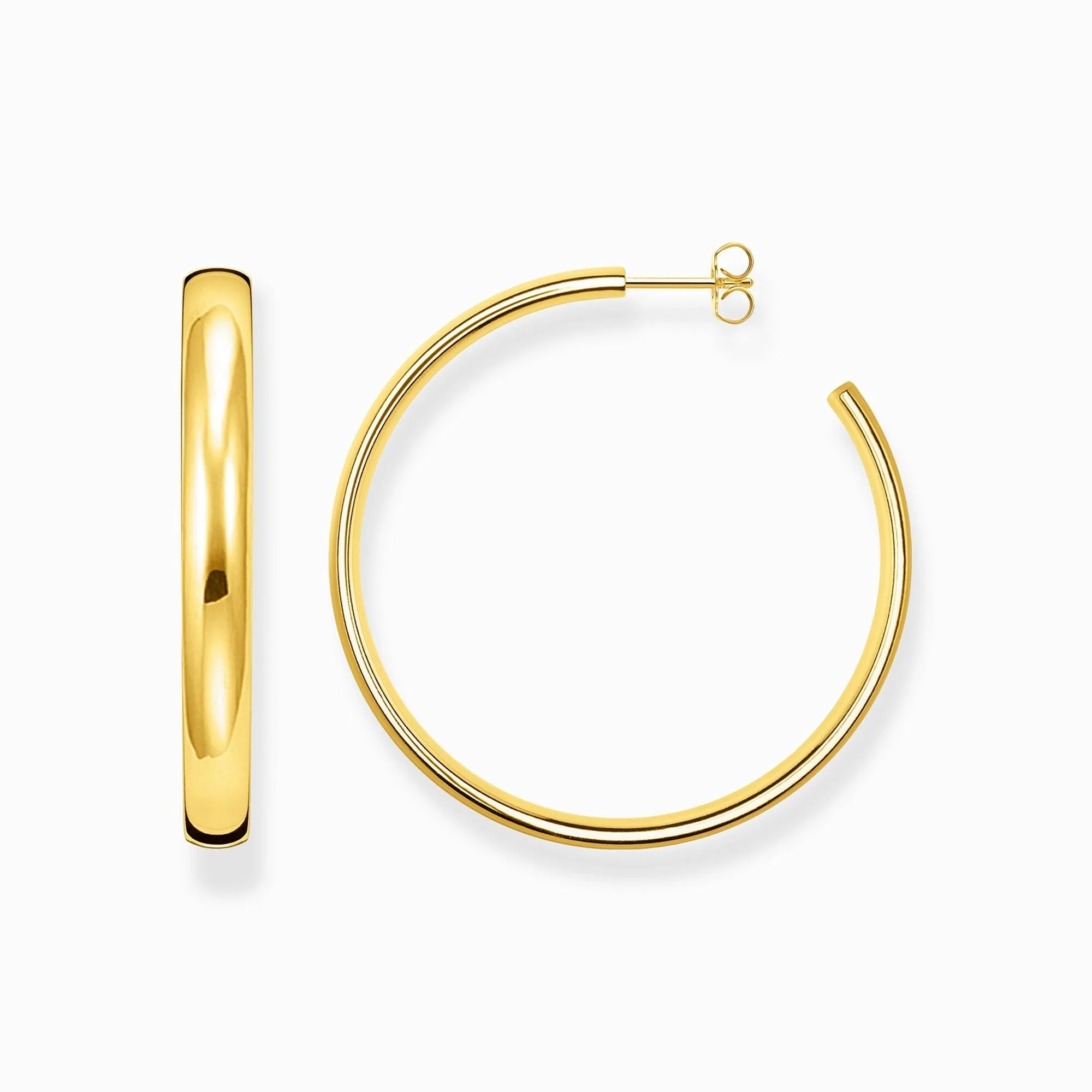 Thomas Sabo Gold Plated Sterling Silver Large Hoop Earrings sold by C.W. Sellors