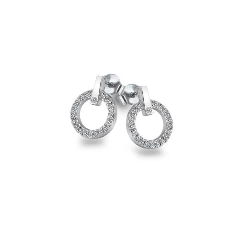 Hot Diamonds Constant Sterling Silver Circle Earrings sold by C.W. Sellors