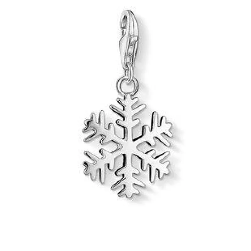 Thomas Sabo Charm Club Sterling Silver Snowflake Charm made by C.W. Sellors