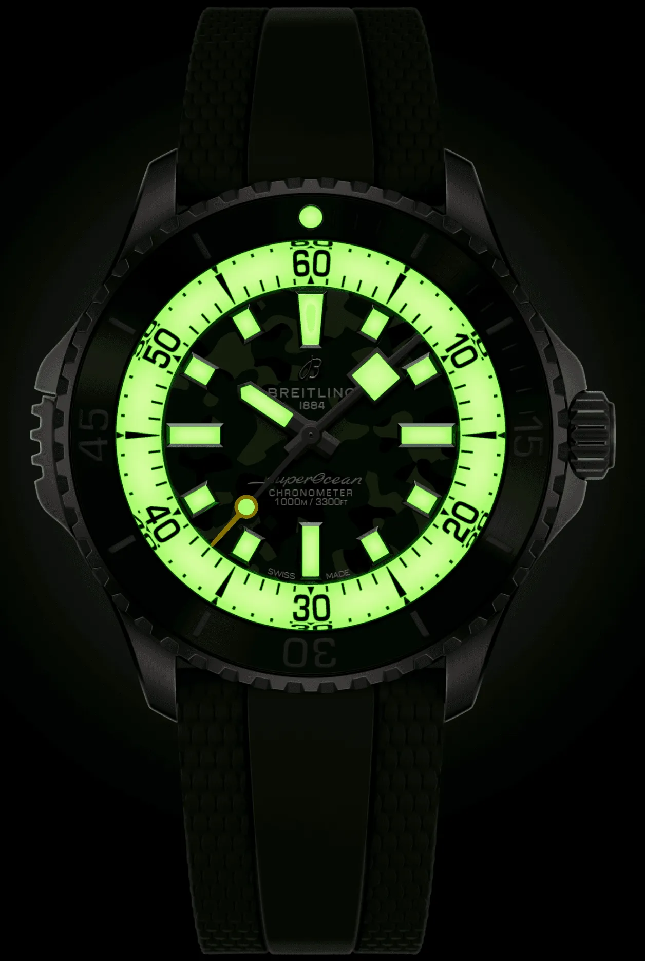 Breitling Superocean Automatic 46 Super Diver Green Watch sold by C.W. Sellors product image thumbnail 3