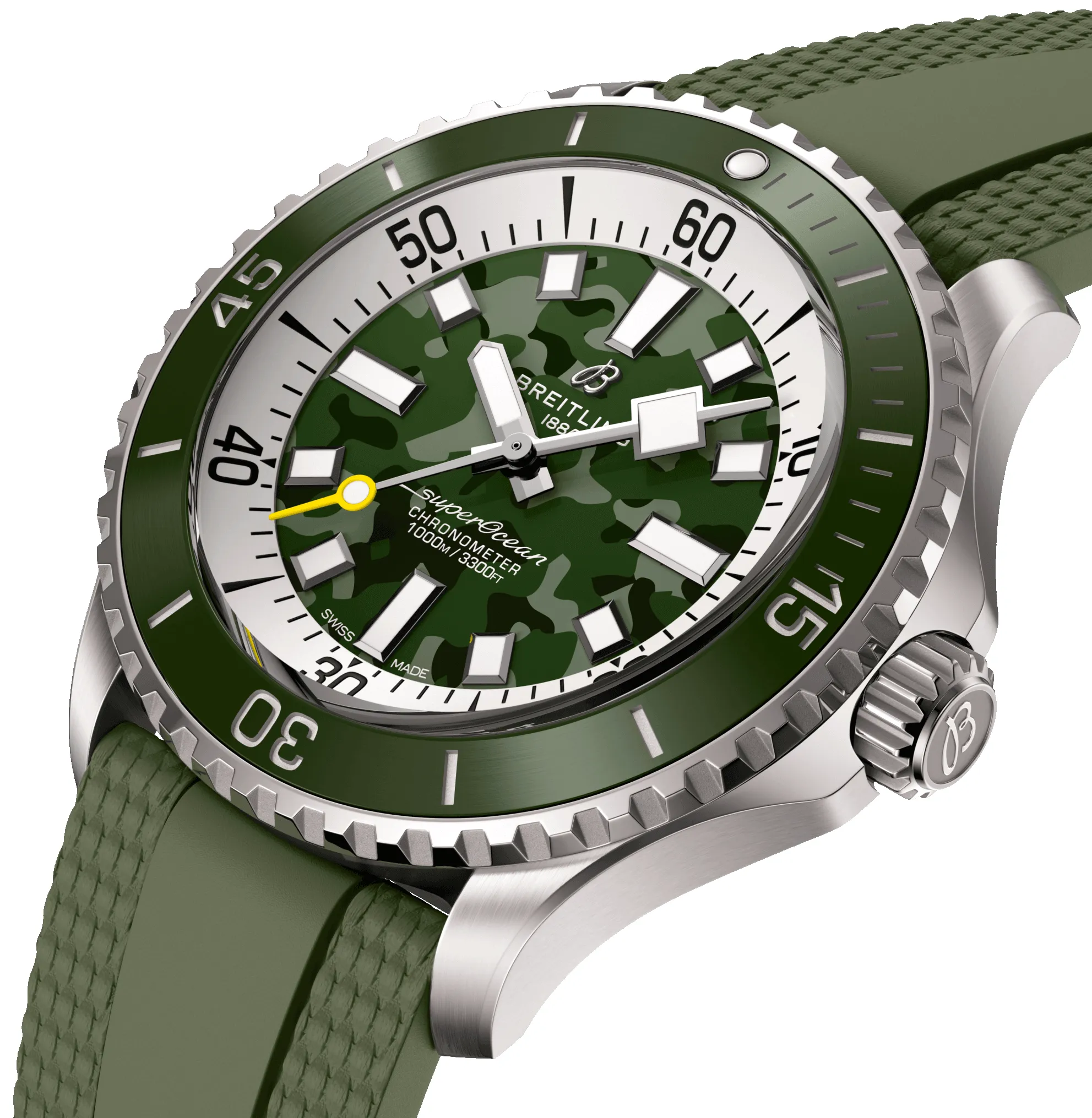 Breitling Superocean Automatic 46 Super Diver Green Watch sold by C.W. Sellors product image thumbnail 4