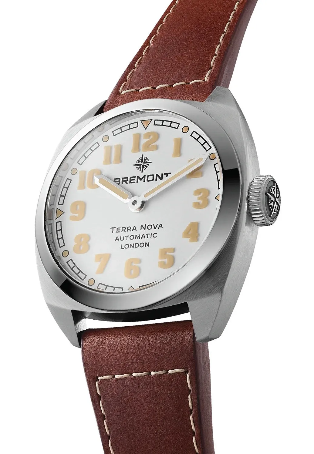 Bremont Terra Nova 38 White Leather Watch sold by C.W. Sellors product image thumbnail 3