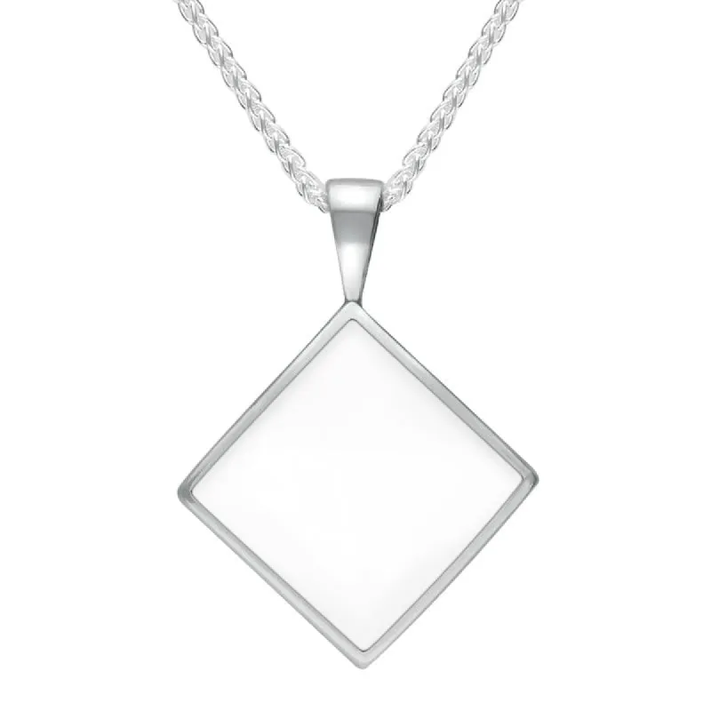 Sterling Silver Bauxite Small Rhombus Necklace sold by C.W. Sellors
