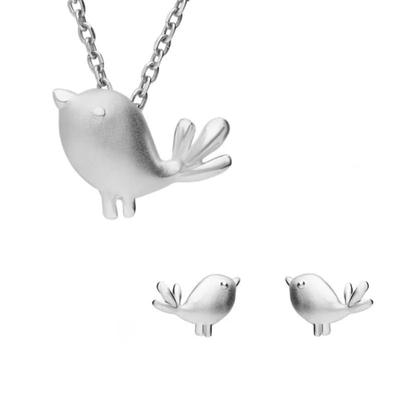 Sterling Silver Robin Two Piece Set sold by C.W. Sellors