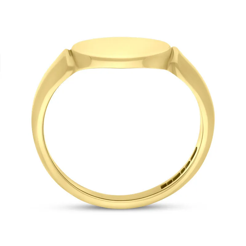9ct Yellow Gold Oblong Signet Ring D sold by C.W. Sellors product image thumbnail 3