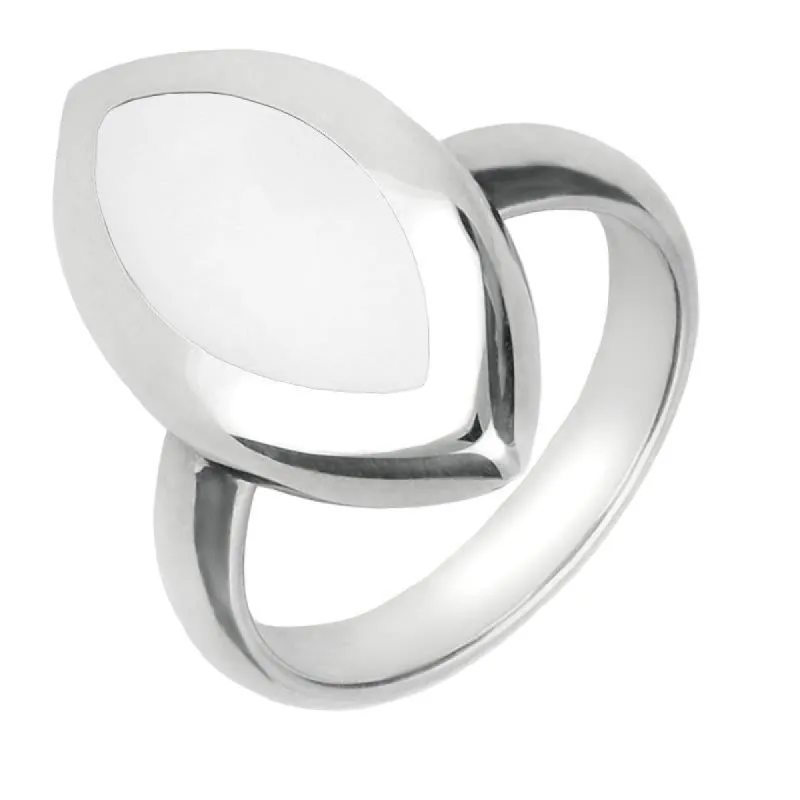 Sterling Silver Bauxite Framed Marquise Ring sold by C.W. Sellors