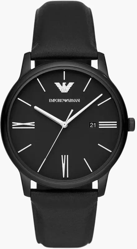 Emporio Armani Black Mens Watch sold by C.W. Sellors