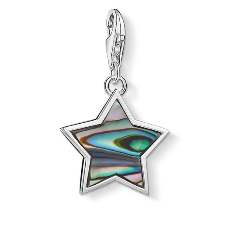 Thomas Sabo Charm Club Sterling Silver Abalone Mother Of Pearl Star Charm D sold by C.W. Sellors