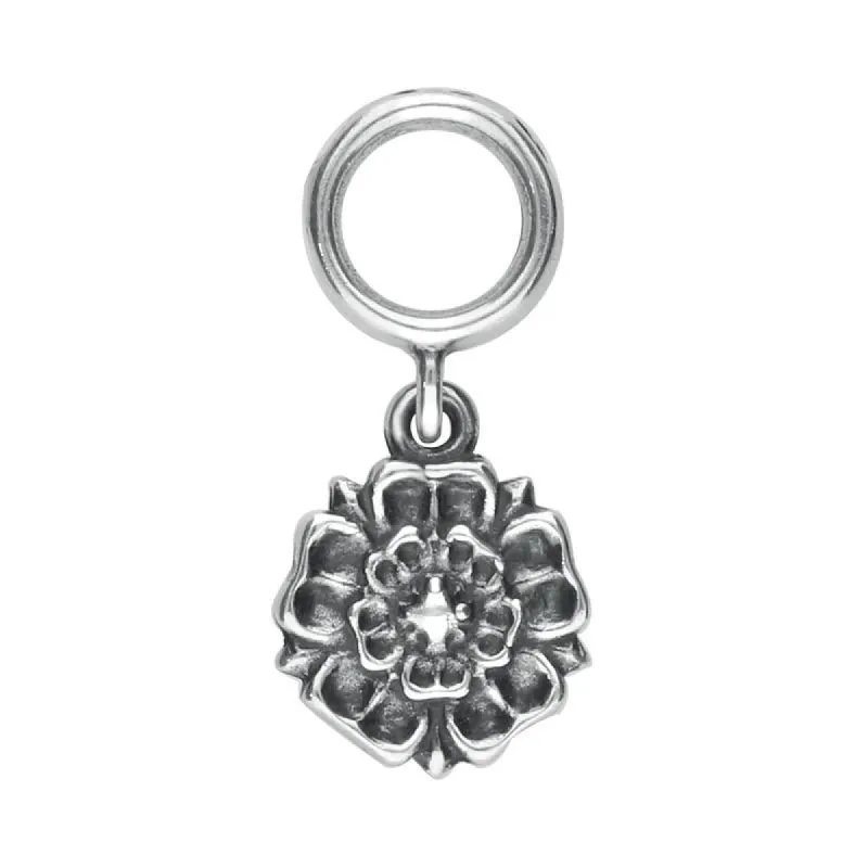 Sterling Silver Great Yorkshire Show Rose Charm sold by C.W. Sellors