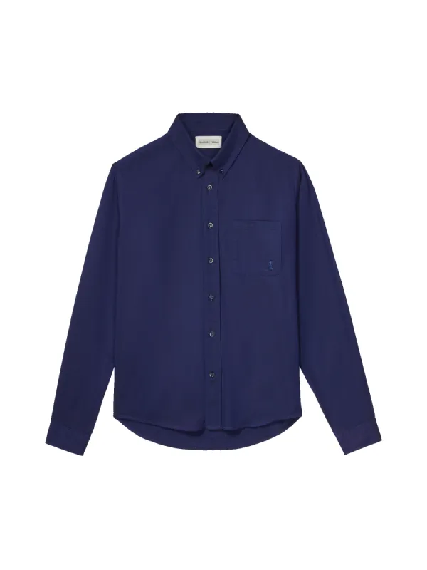 Royal Cotton Oxford Shirt | 100% Italian Cotton | Navy sold by Classic Fella