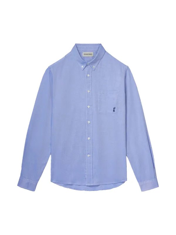 Royal Cotton Oxford Shirt | 100% Italian Cotton | Blue sold by Classic Fella