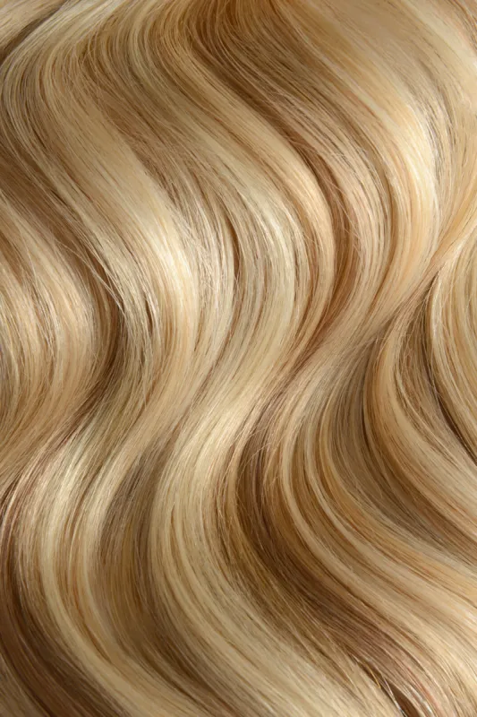Natural Sandy Blonde (#12/16/613) Remy Royale Invisible Tape In Hair Extensions sold by Cliphair