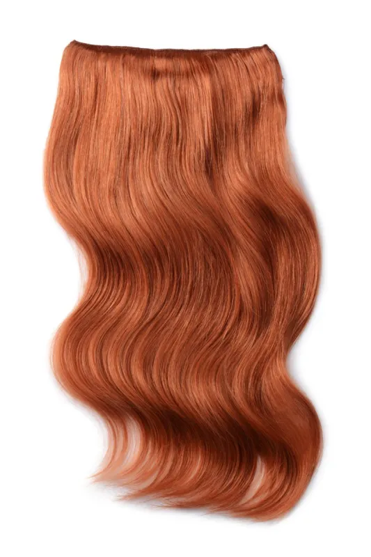 Flaming Ginger (#350) Double Wefted Full Head Clip In Hair Extensions sold by Cliphair