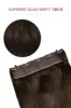Dark Brown (#3) Supreme Quad Weft One Piece Clip In Hair Extensions sold by Cliphair