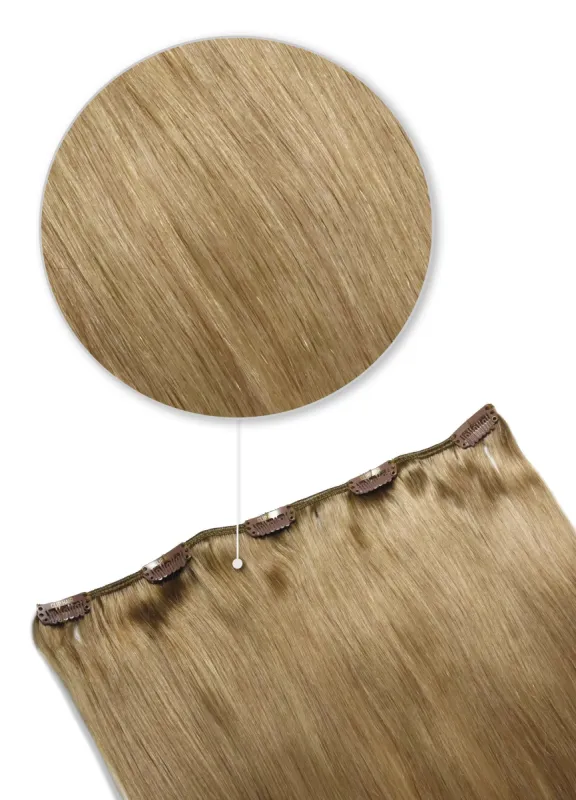 Lightest Brown (#18) One Piece Clip In Hair Extensions (Top-Up) made by Cliphair