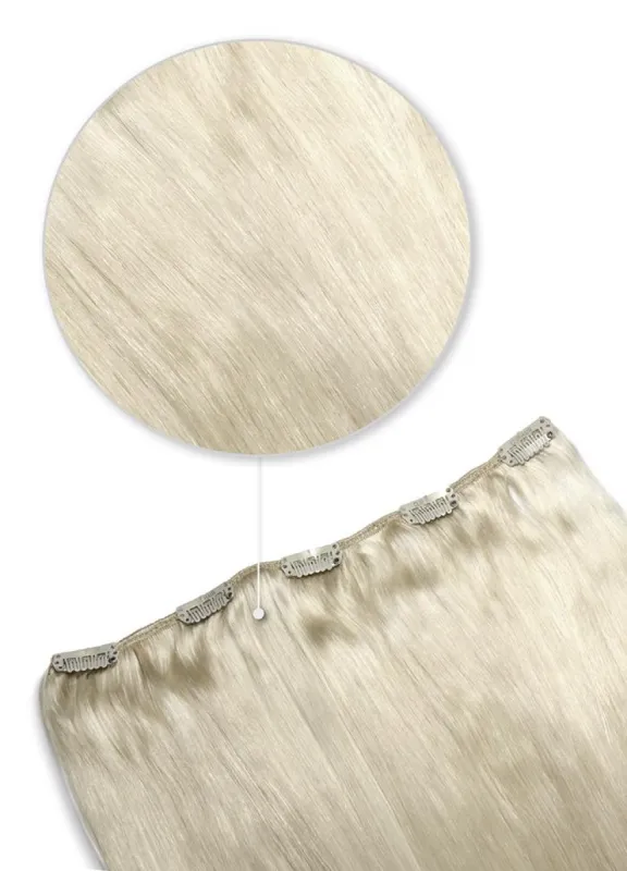 Ice Blonde One Piece Clip In Hair Extensions (Top-Up) sold by Cliphair
