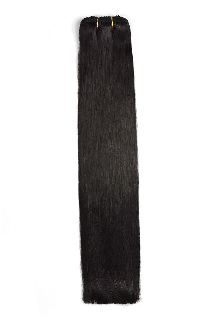 Natural/Off Black (#1B) Remy Royale Double Drawn Weave Extensions sold by Cliphair
