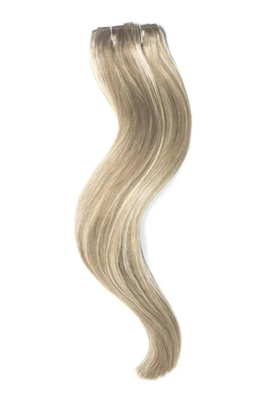 Oak Brondie Quad Weft Clip In One Piece Hair Extensions sold by Cliphair