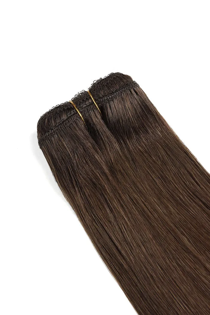 Medium/Chocolate Brown (#4) Remy Royale Double Drawn Weave Extensions sold by Cliphair product image thumbnail 2