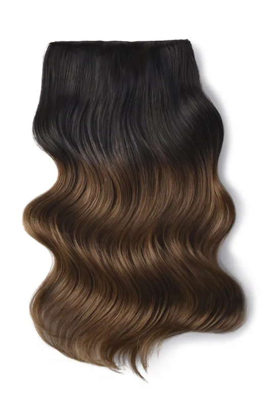 Double Wefted Full Head Remy Clip in Human Ombre Hair Extensions - (#T2/6) sold by Cliphair