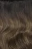 Double Wefted Full Head Espresso Melt Balayage Clip in Hair Extensions sold by Cliphair