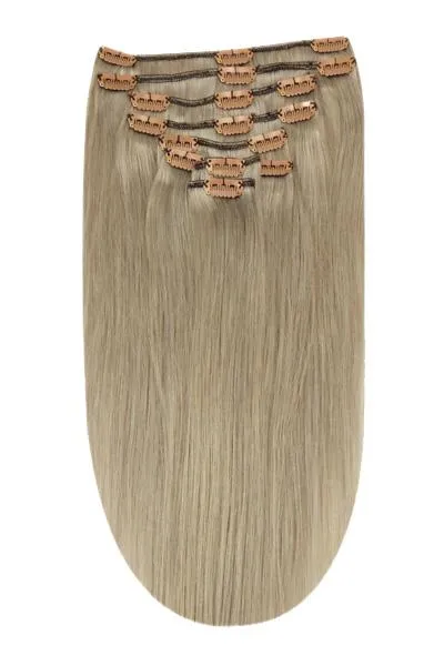 Full Head Remy Clip in Human Hair Extensions - Silver Sand (#SS) sold by Cliphair