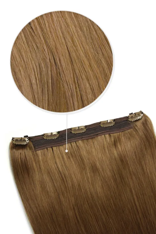 Light Auburn (#30) Quad Weft Clip In One Piece Hair Extensions sold by Cliphair