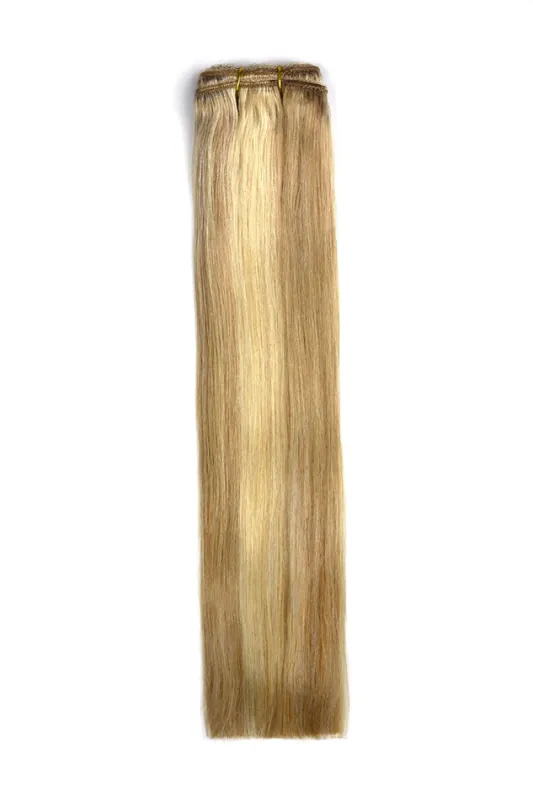 Remy Royale Double Drawn  Human Hair Weft Weave  Extensions - Biscuit Blondey (#18/613) sold by Cliphair