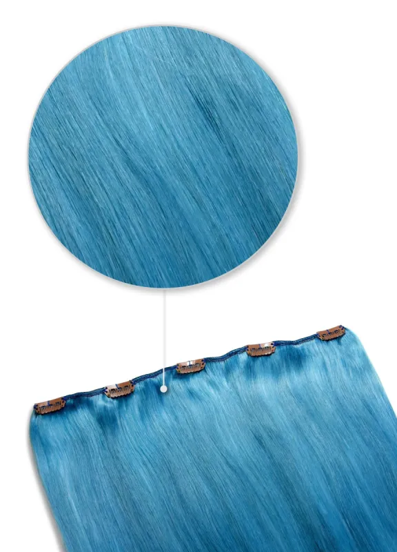 Turquoise One Piece Hair Extensions (Top-Up) sold by Cliphair