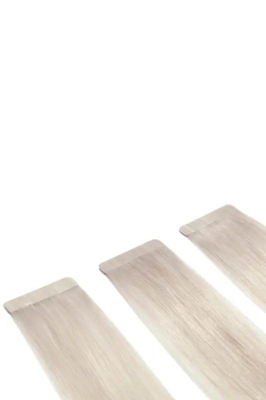 Remy Royale Double Drawn Tape Hair Extensions - Silver Sand (#SS) made by Cliphair