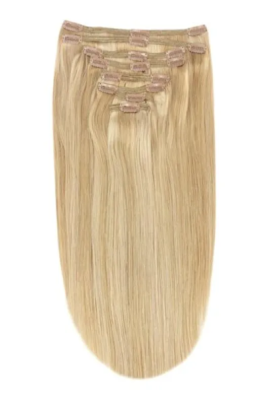 Full Head Remy Clip in Human Hair Extensions - Butterscotch Blonde (#10/16) sold by Cliphair