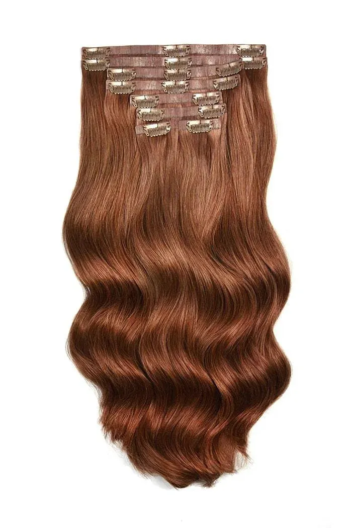 Remy Royale Seamless Clip ins - Dark Auburn/Copper Red (#33) sold by Cliphair product image thumbnail 2